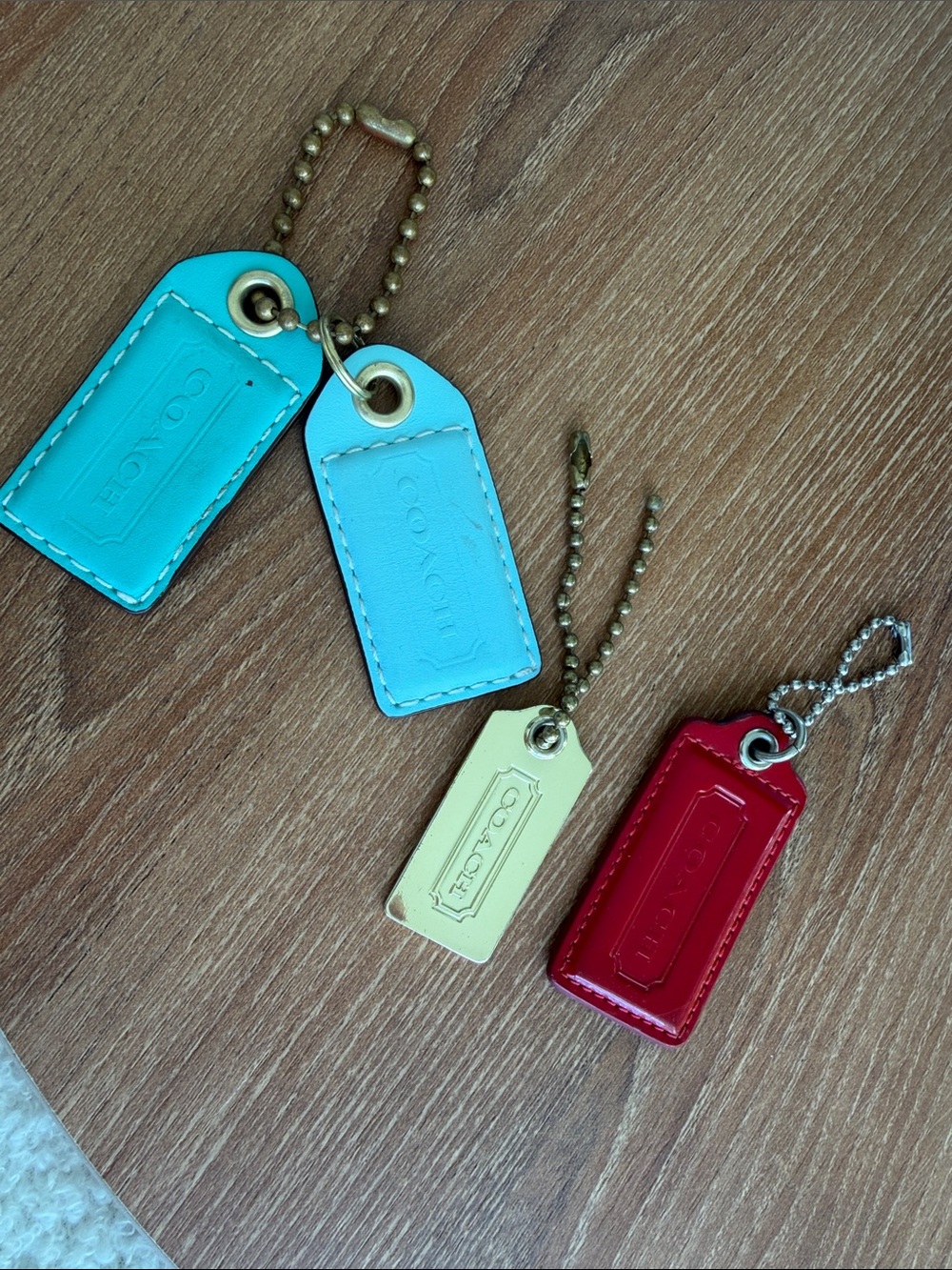 Coach leather hang tags 4